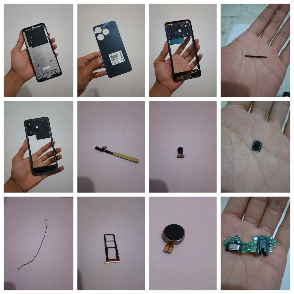 Suku cadang Itel A70 A665L ori kamera Itel A70 kabel antena Itel A70 PCB Itel A70 flexibel baterai I