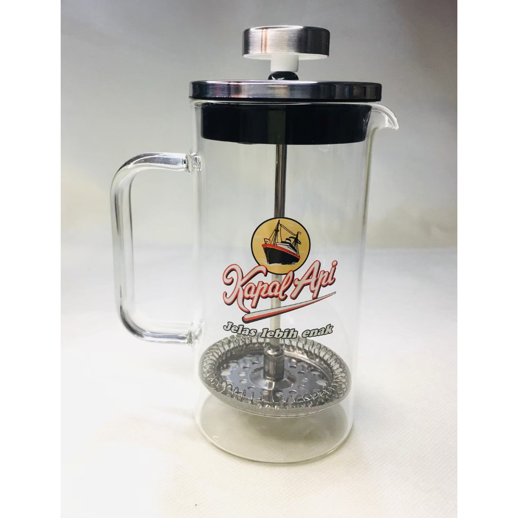 Coffee press kapal api / coffee maker pot / alat pembuat kopi press 350 ml