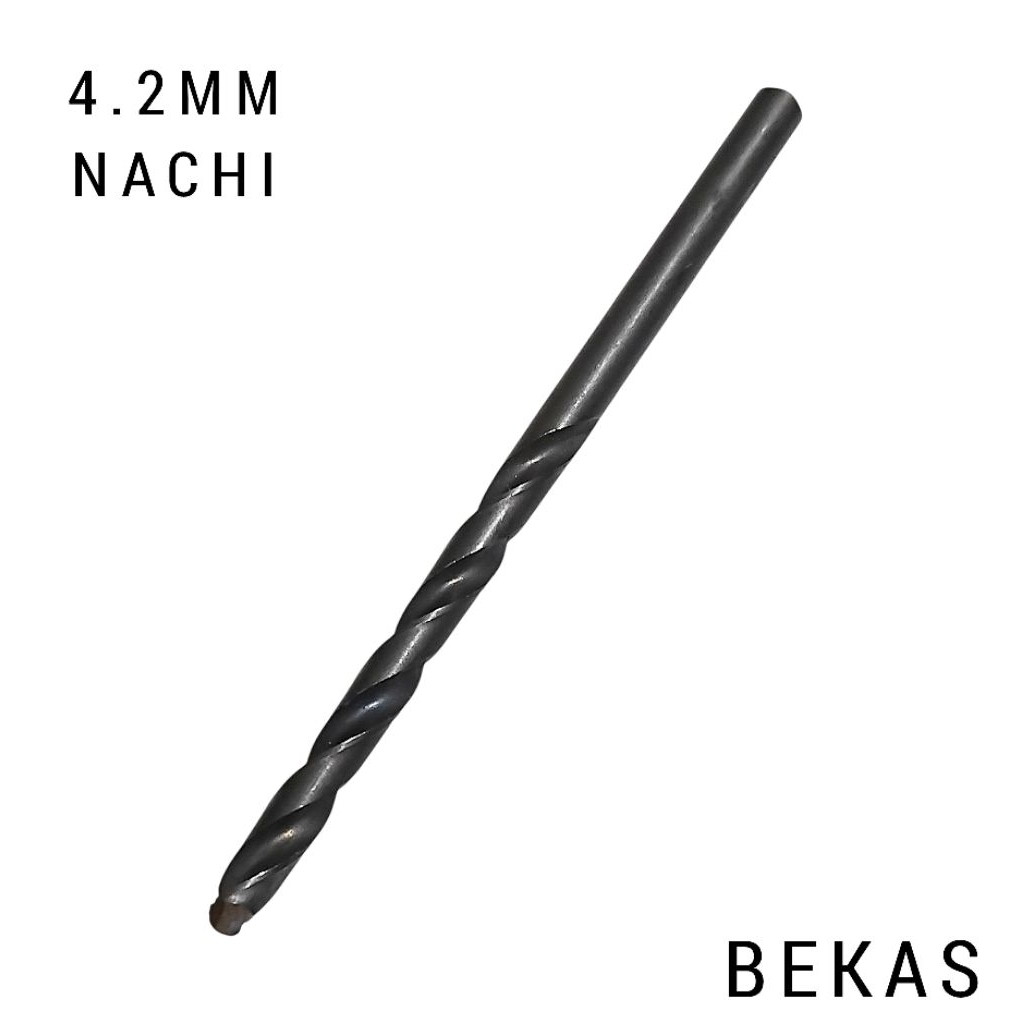 Drill Mata Bor Besi 4.2mm Nachi Mata Bor Besi Hss 4.2 mm nachi bekas