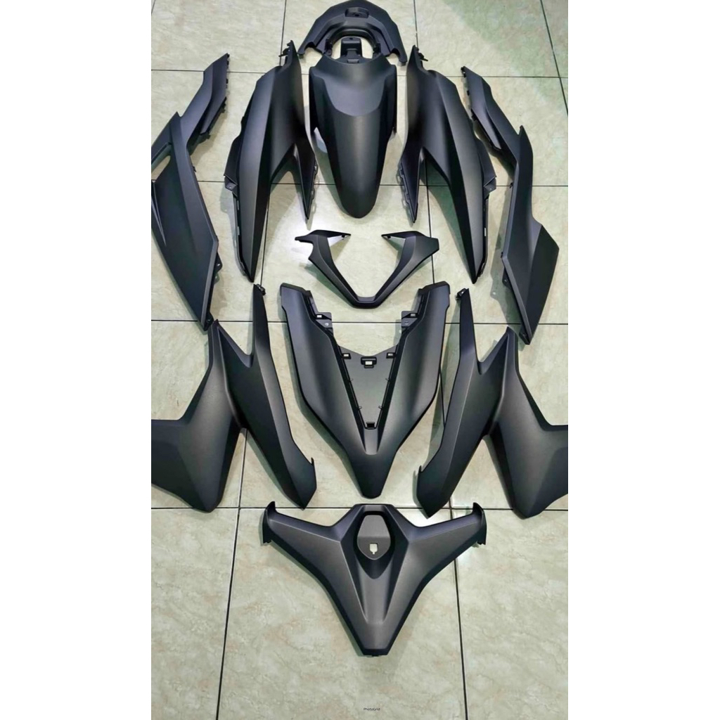 Cover full set body halus vario 125 150 LED NEW tahun 2018 2019 2020 warna hitam doff