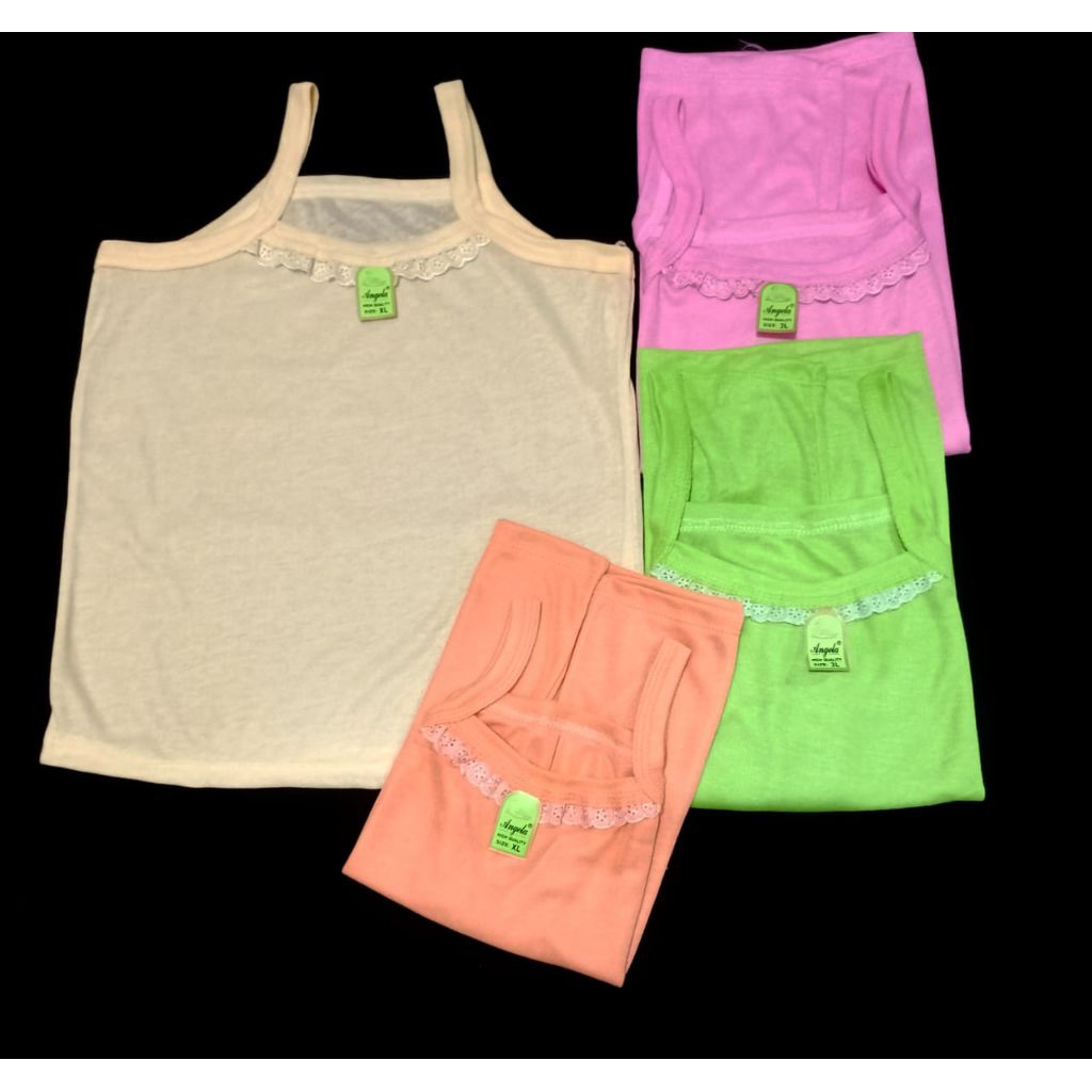 [GROSIR PAKET ISI 12 PCS] Tanktop Wanita Anak Remaja Dewasa | Kamisol Anak Remaja Dewasa | Singlet P