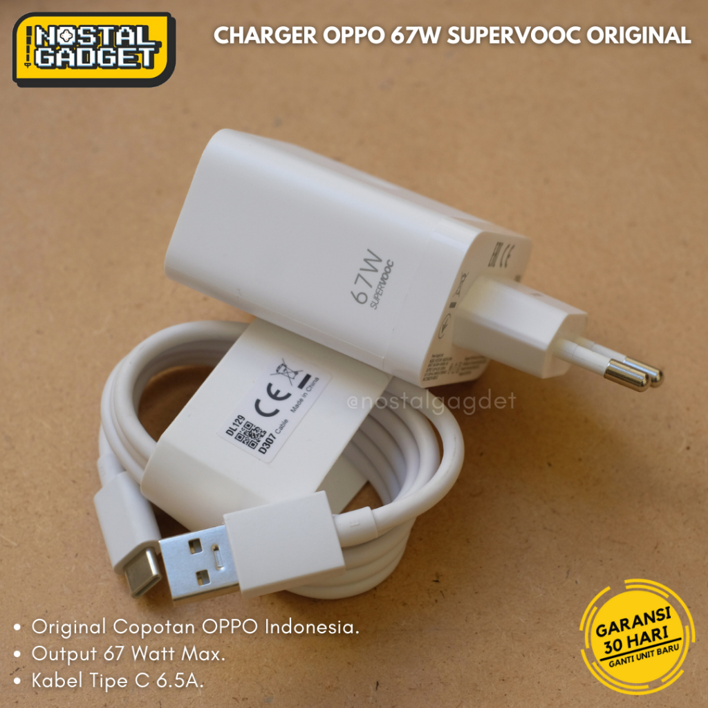 Charger OPPO 67W Fast Charging A78 4G A98 | Reno 6 8T 10 11 5G Original Copotan