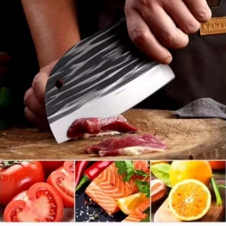 Pisau Dapur Koki Jepang Pisau Potong Daging Sapi Ayam Ikan Super Tajam Chef Knife Golok