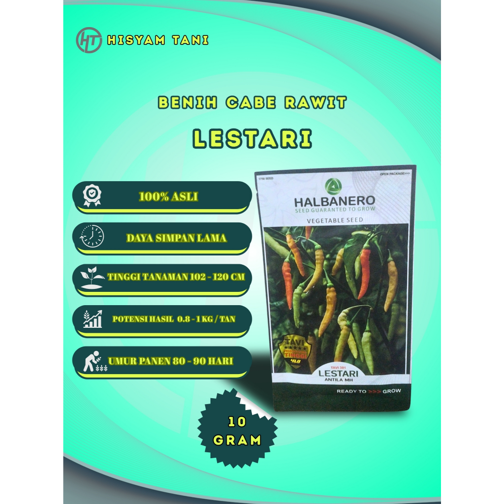BENIH CABAI RAWIT LESTARI HALBANERO 10 GRAM