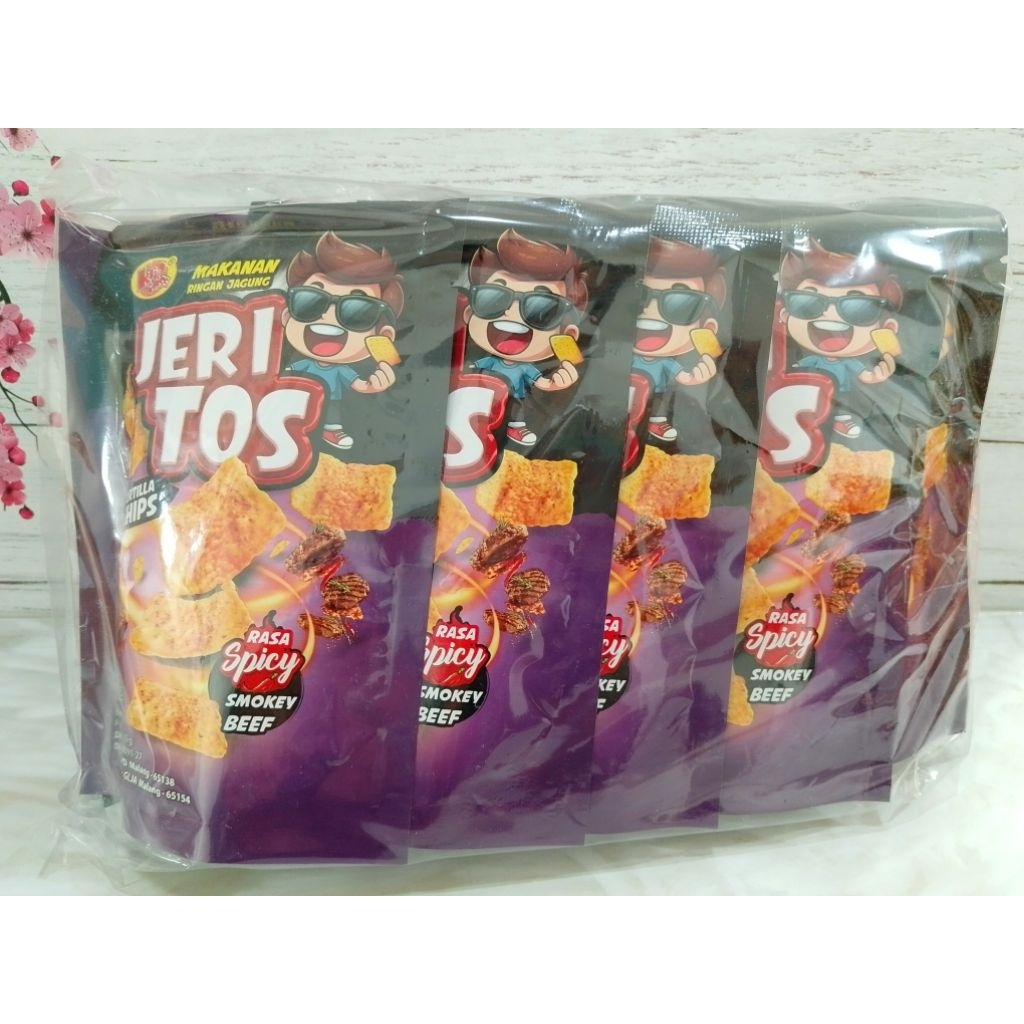 

Ygshop17 Kriptoss Jagung Jeri Tos Tortila Chips Rasa Spicy Smokey Beef 35Gram Isi @10 Pack Exp 2026