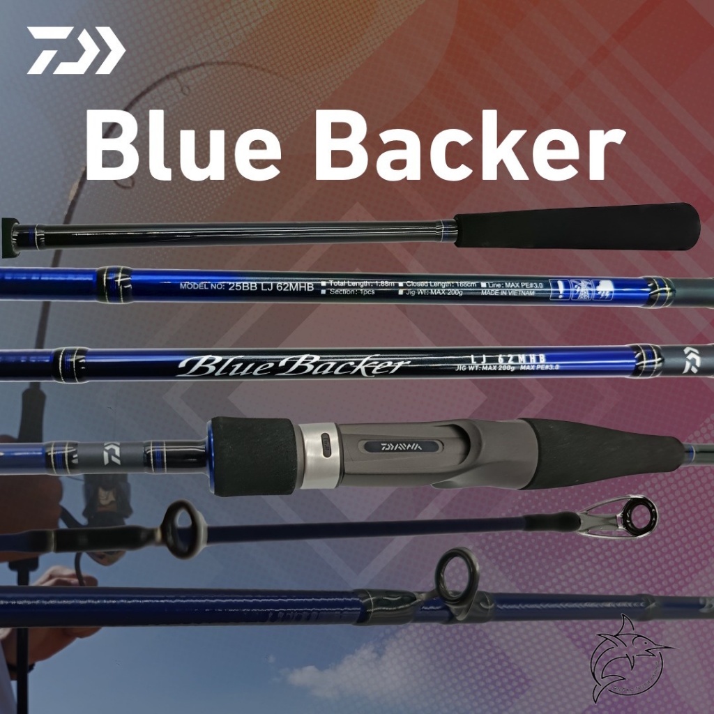 Joran Pancing Daiwa Blue Backer LJ & J Jigging Light Jigging Rod Model 2025