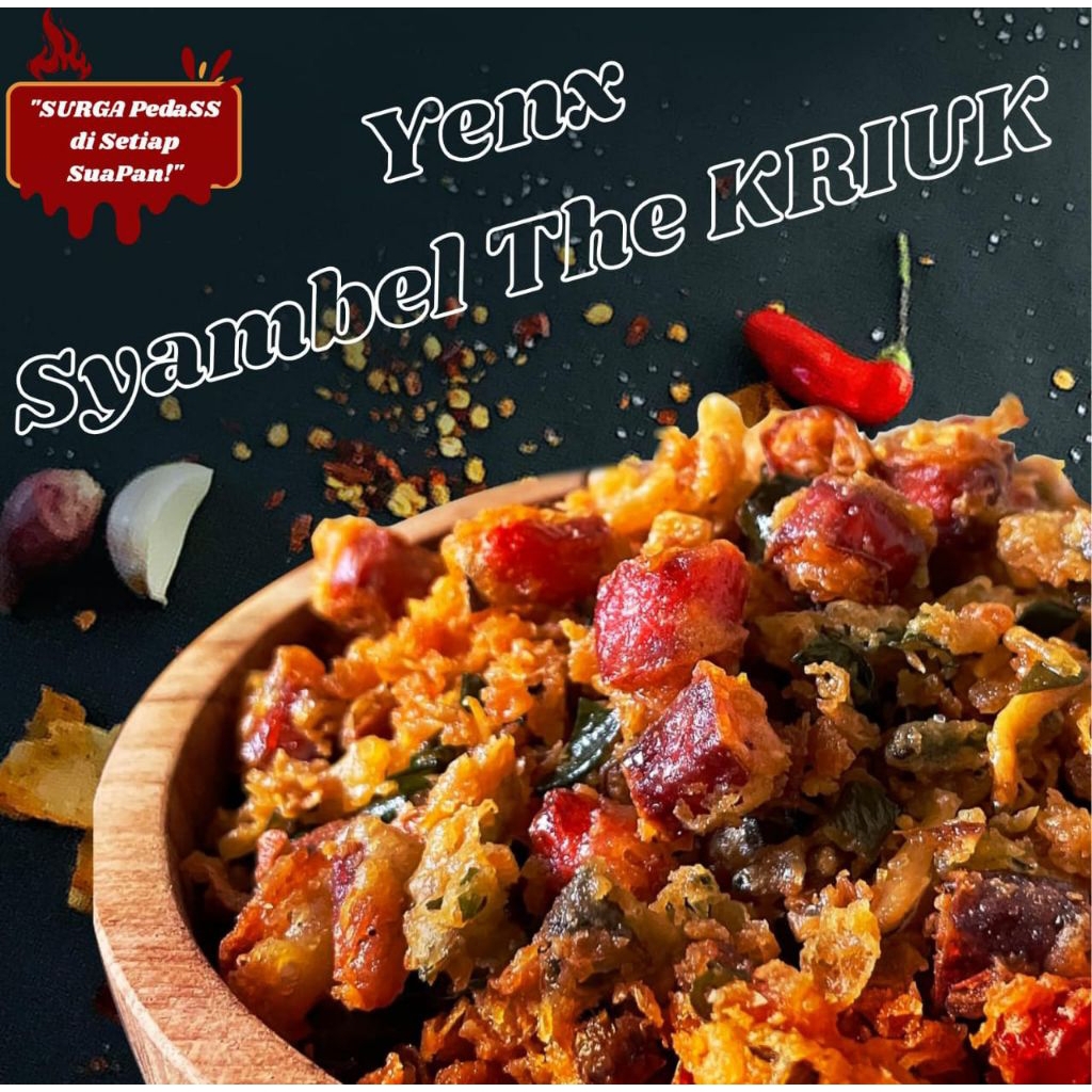 

yenx sambal the kriuk 100g~Sambal teri extra bawang dan cabe rawit
