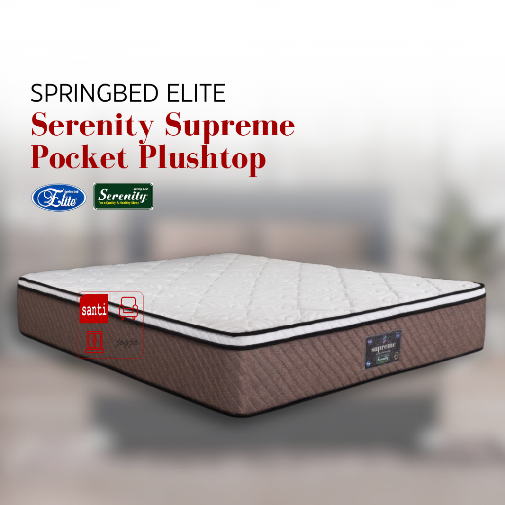 Springbed elite serenity supreme plushtop 90 x 200 kasur saja