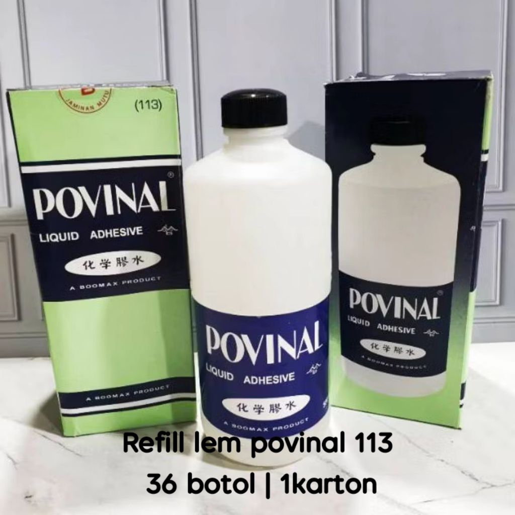 

(36 botol) Refill lem povinal 113 500ml