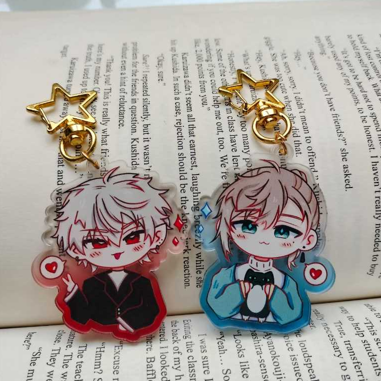 [MORI] ChroNoir (Kanae & Kuzuha) Keychains