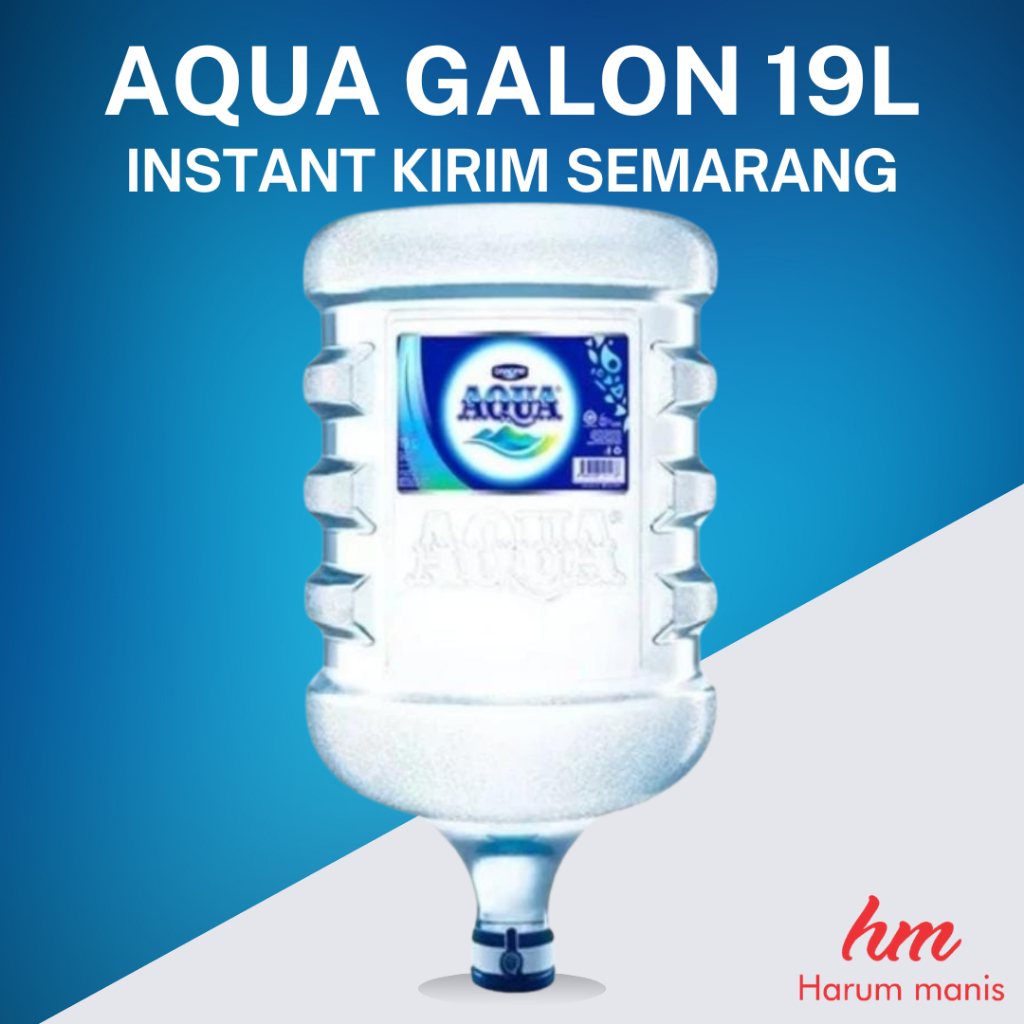 

Aqua Air Mineral Galon + Isi 19 Liter Kirim Instant Semarang