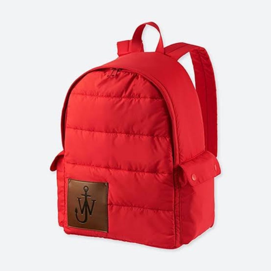 J.W. Anderson x Uniqlo Padded Backpack Red / Tas murah / tas besar