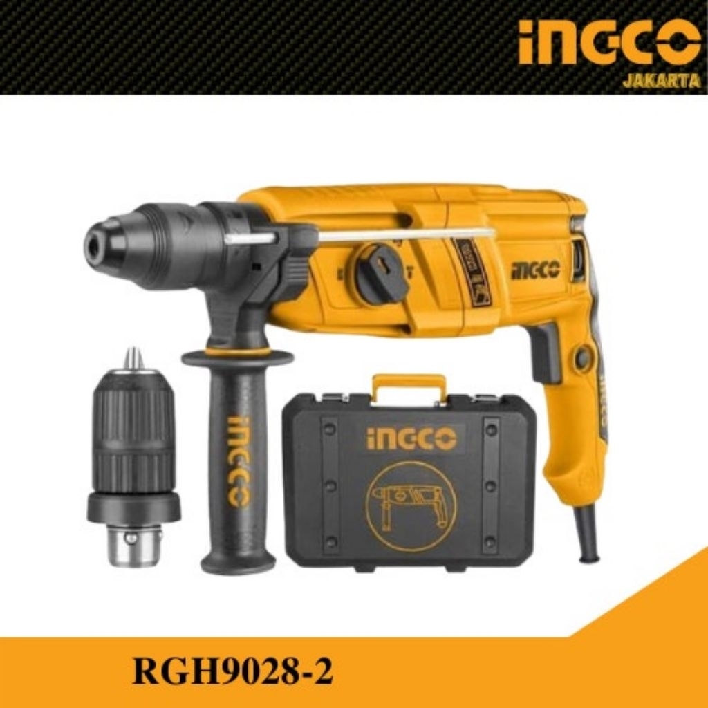 - Ingco - Rotary Hammer RGH 9028-2 / mesin bor 2 fungsi