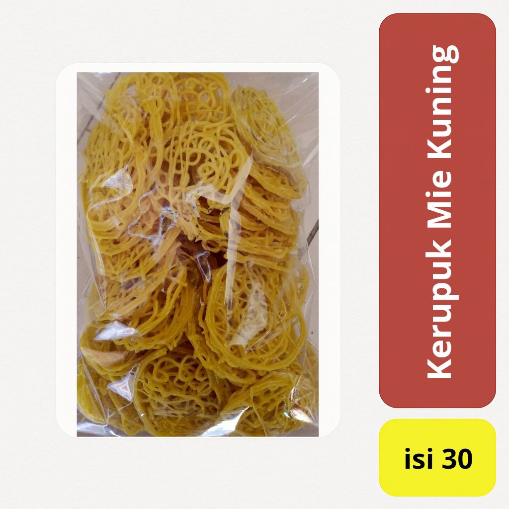 

Kerupuk Mie Kuning Mentah isi 30