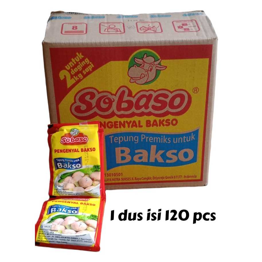 

Pengenyal bakso Sobaso 32 gr ( 1 dus isi 120 pcs )