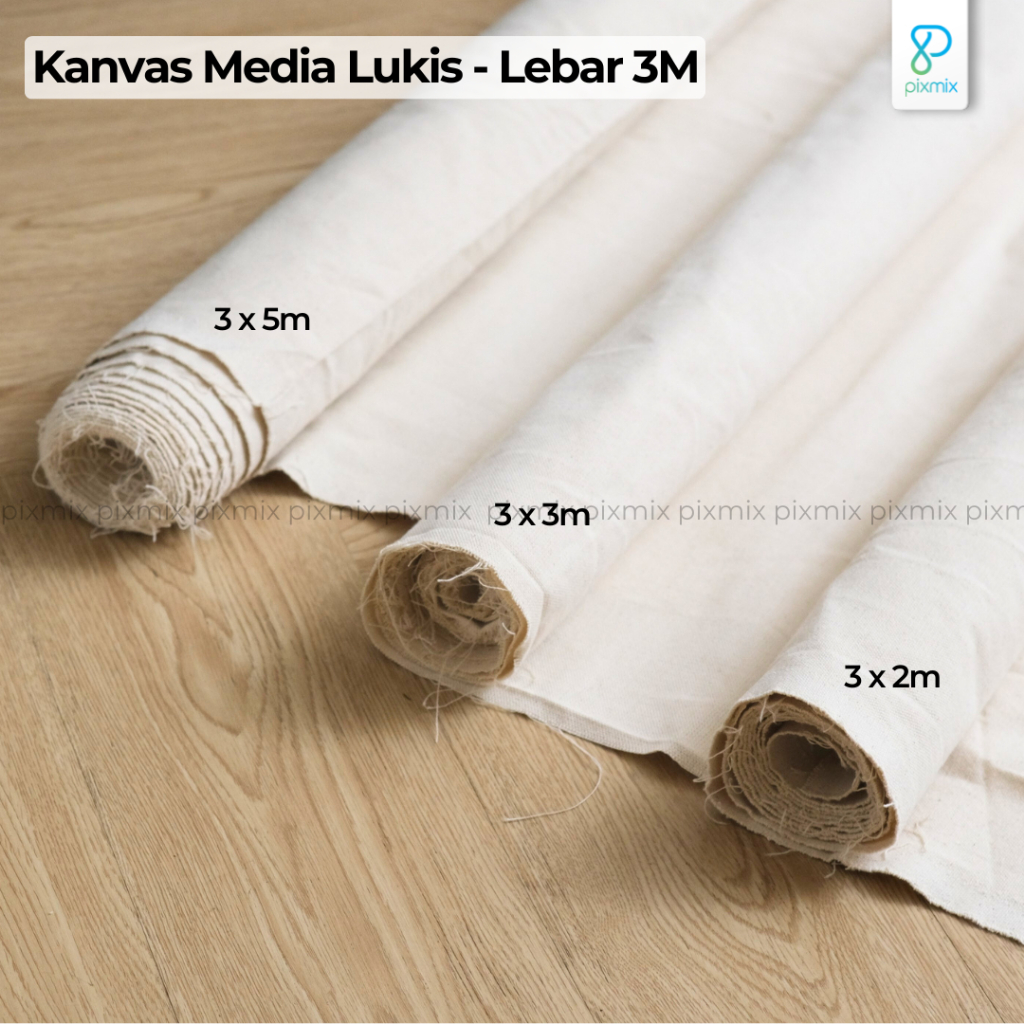 

Kain Kanvas Lukis 3 Meter Lebar | Media Lukis untuk Mural, Backdrop, Dekorasi Seni