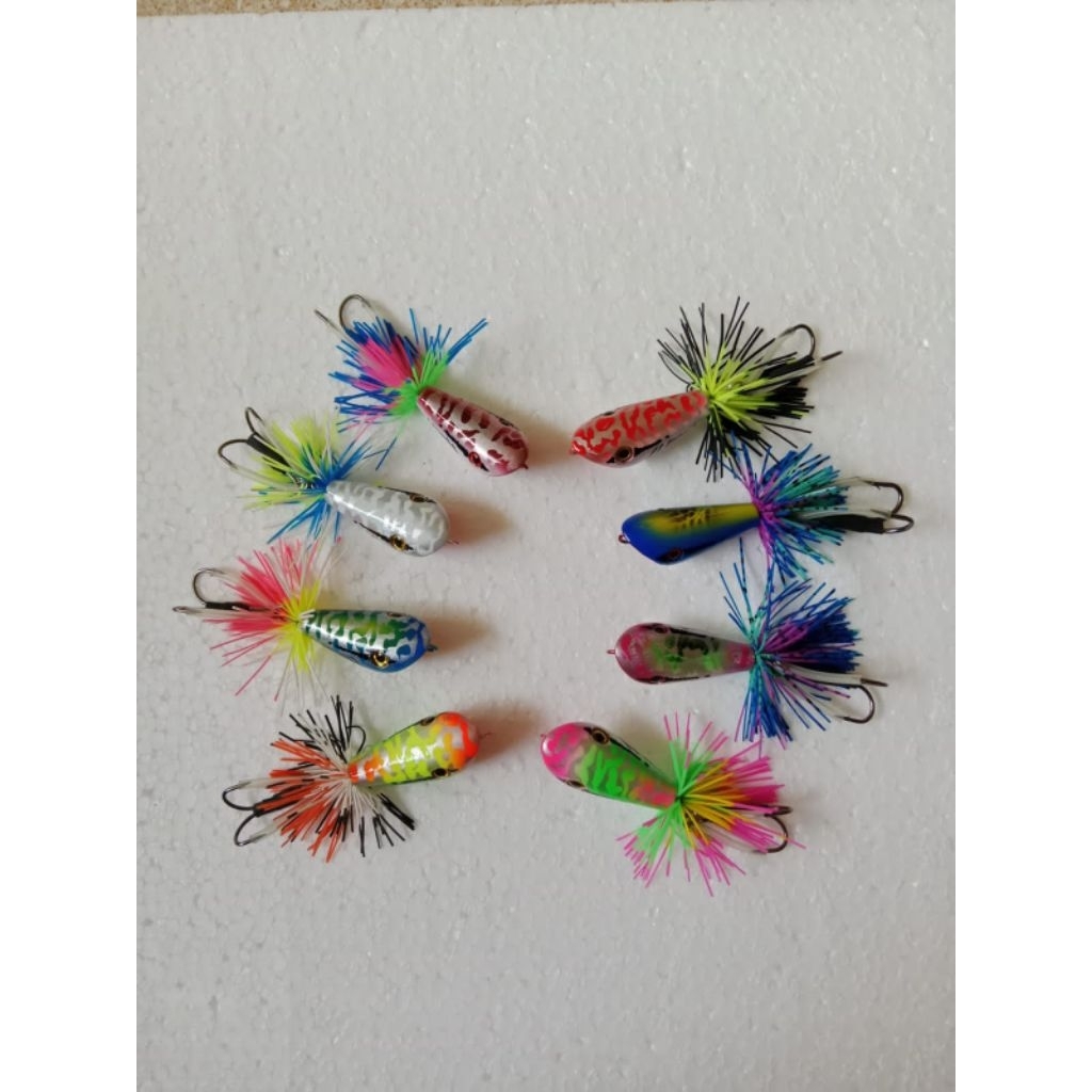 UMPAN CASTING JUMP FROG GEOL RATTLE AUTO WTD