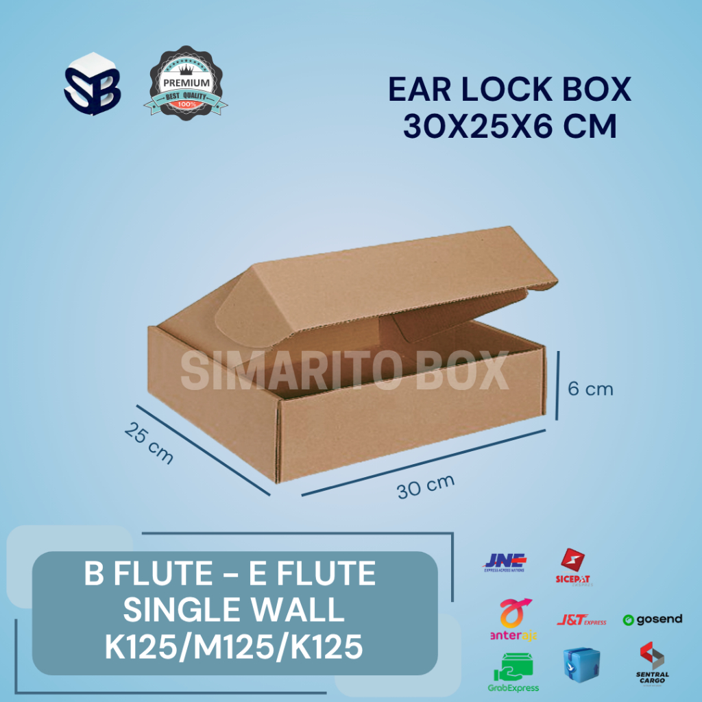 

Kardus Ear Lock Coklat 30x25x6cm – Tebal & Kuat | Packing Barang / Hampers | Bisa Custom Cetak
