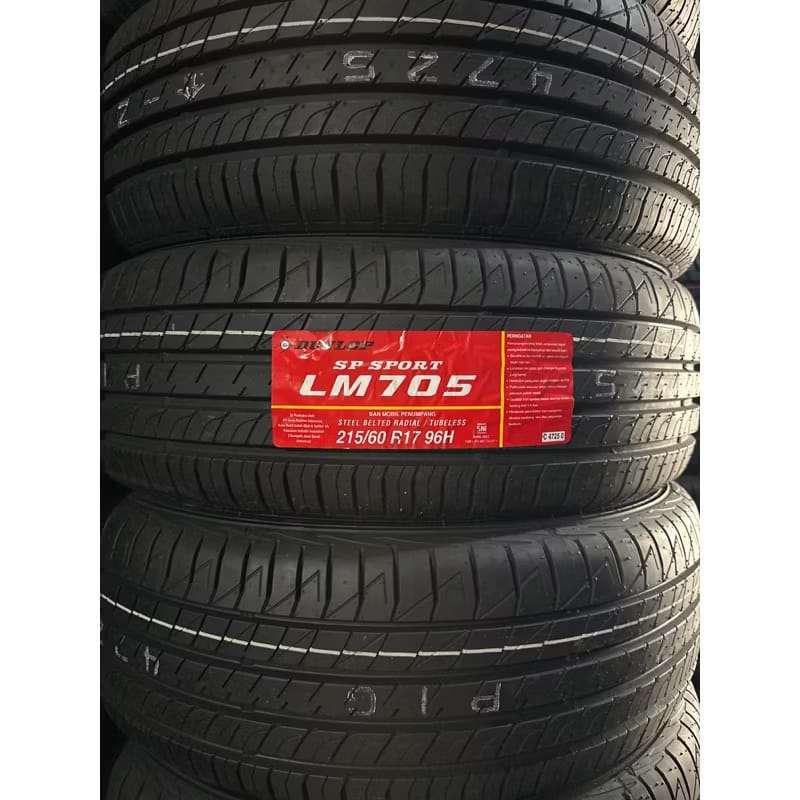 BAN MOBIL TUBLES RING 17 DUNLOP SP SPORT LM705 215 60 RING 17 BAN RADIAL BERKUALITAS AWET