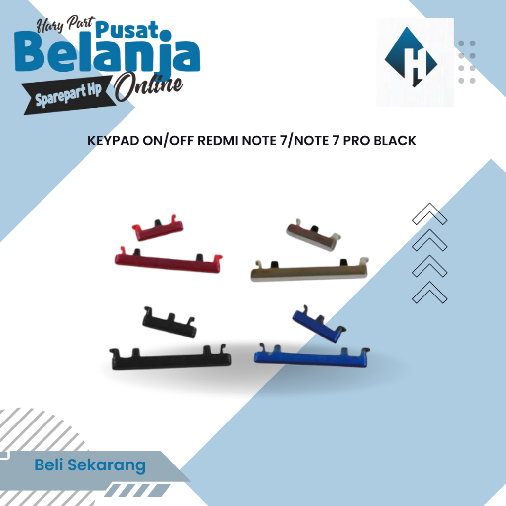 TOMBOL LUAR KEYPAD ON/OFF REDMI NOTE 7/NOTE 7 PRO BLACK TOMBOL ON OFF REDMI NOTE 7 /NOTE 7 PRO