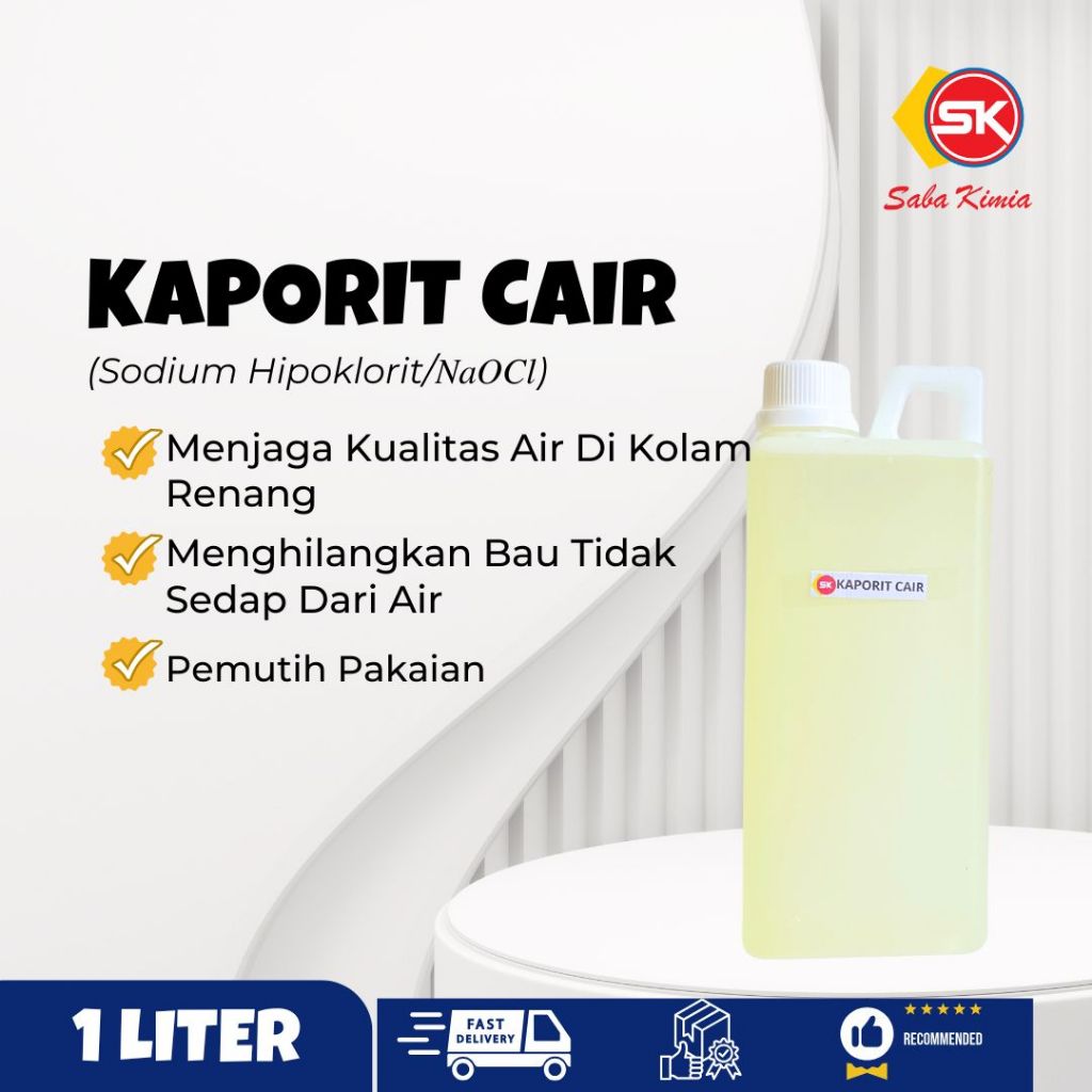 Kaporit Cair 12% | Kalsium Hipoklorit 1 Liter