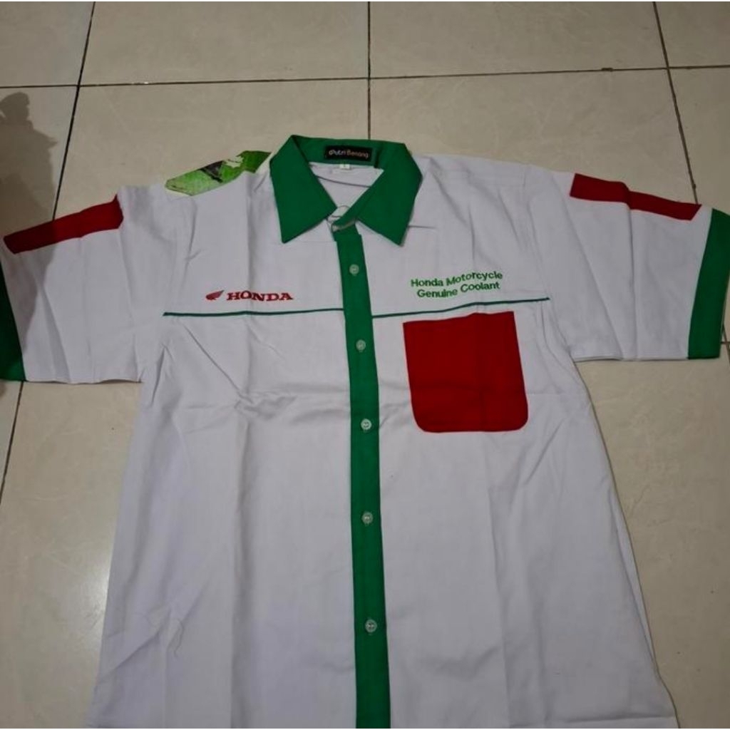 baju mekanik honda