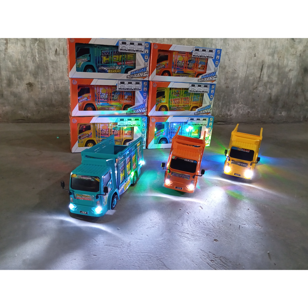 MAINAN TRUK BASURI OLENG DUMP TRUCK GOYANG TRUK PASIR // Mini Truck Oleng JSP T 01