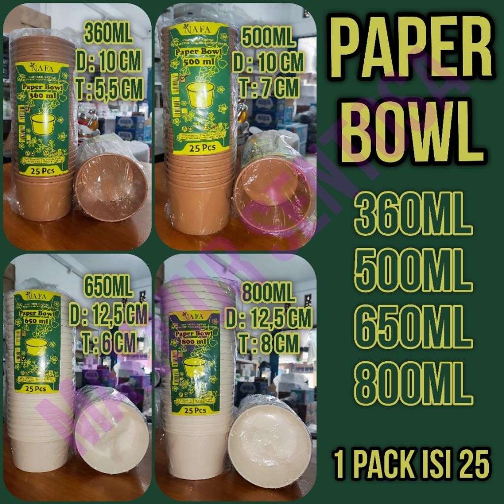 Paper Bowl /Rice Bowl / Mangkok Kertas / Mangkok Nasi