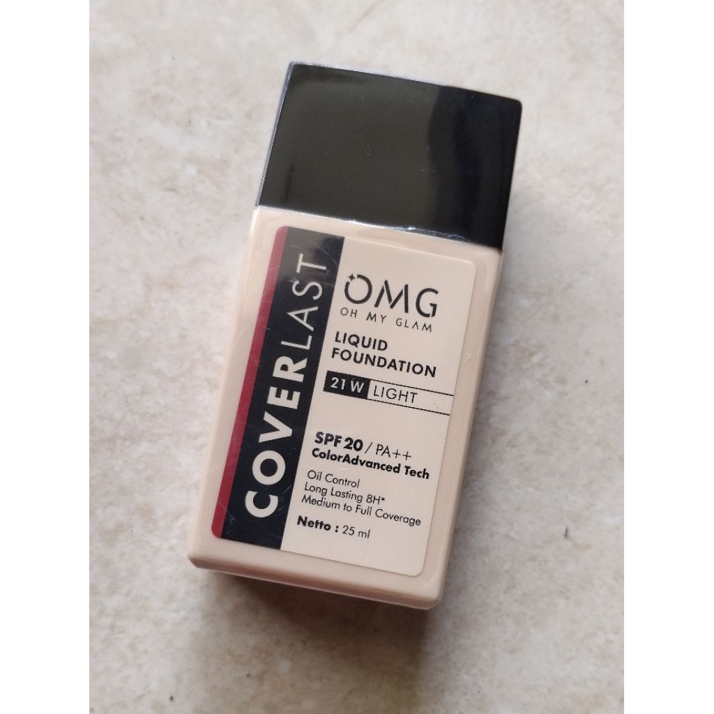 Preloved foundation OMG 21w light (1x swatch)