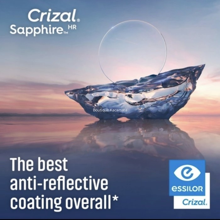 Lensa Warna Essilor SV Orma 1.5 Crizal Sapphire