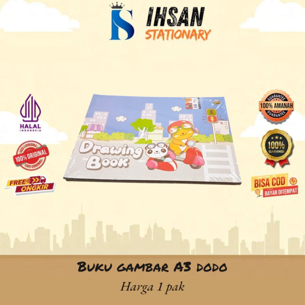 

buku gambar A3 dodo (1 pak)