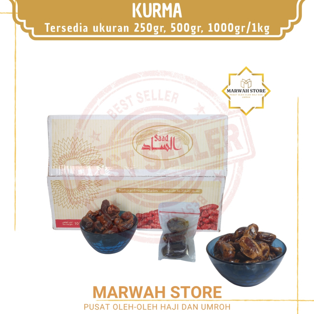 

Kurma Khalas Manis Legit Khas Arab 250gr, 500gr, 1kg | Oleh-oleh Haji dan Umroh