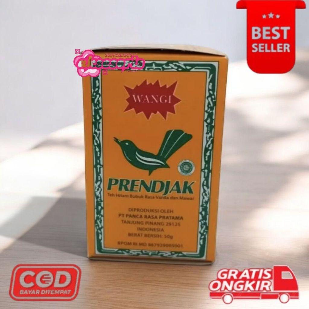 

[DAM] Teh hitam bubuk prendjak 50g 10 pack free gelas