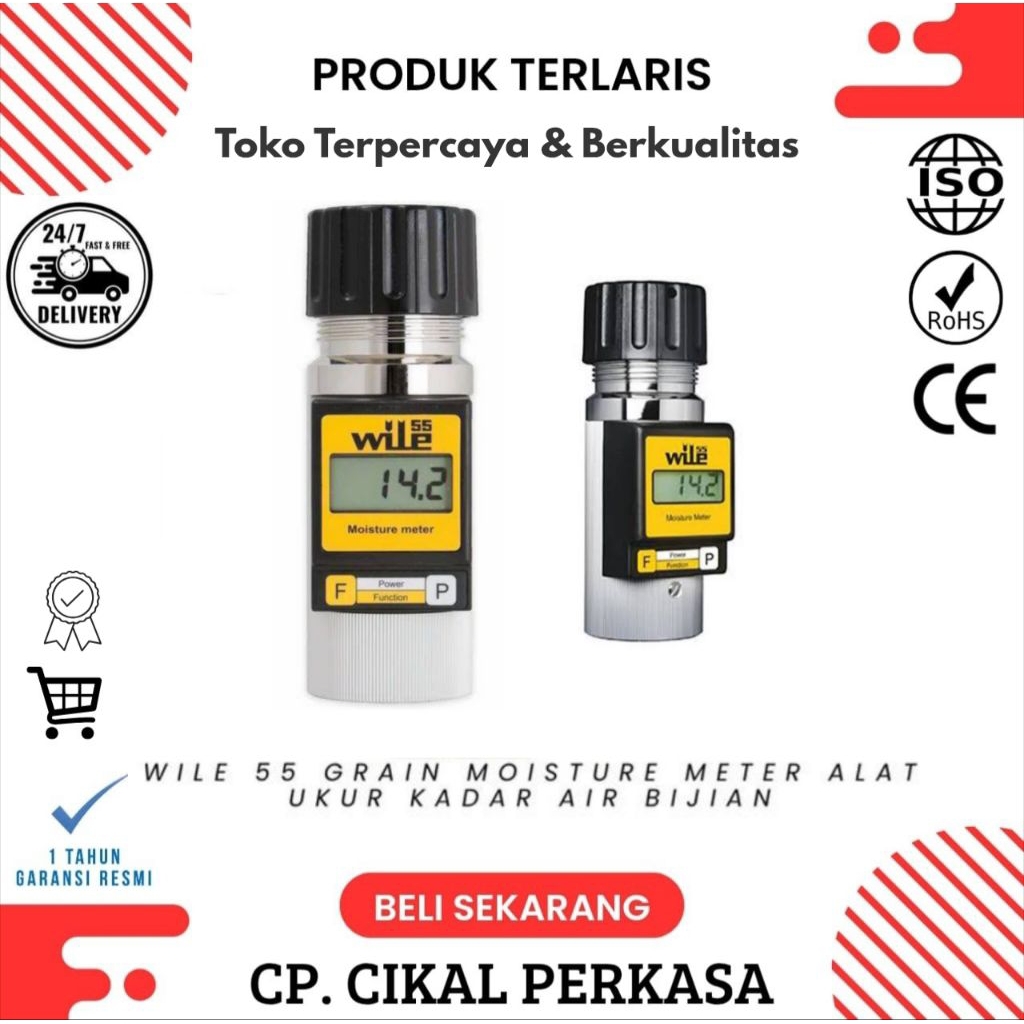 Alat Ukur Kadar Air Biji Bijian Wile 55 Grain Moisture Meter