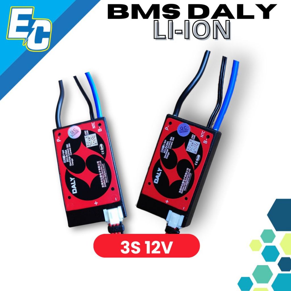 DALY BMS 3S 12V Li-ion 15A, 20A, 30A, 40A, 50A, 60A, 80A,