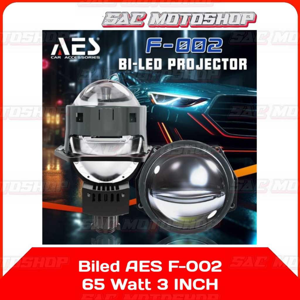 Projector Biled Projie F-002 F 002 65 Watt 3 Inch Merk AES