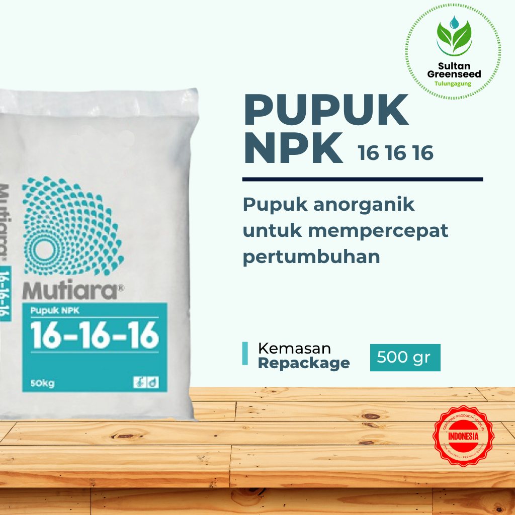 Pupuk Mutiara NPK 16-16-16 500gr PUPUK PENYUBUR TANAMAN BUAH 100% ORIGINAL