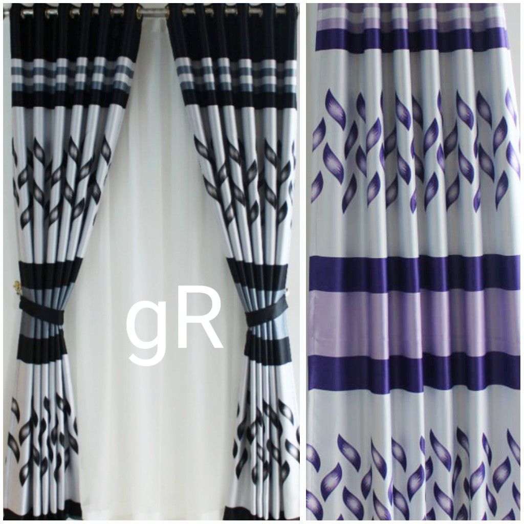 gorden Ariesta hitam hijau merah ungu tosca jendela pintu rumah model smokring minimalis modern