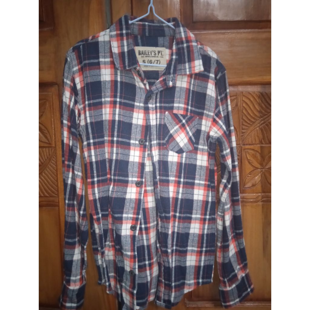 prelove kemeja kotak kotak anak perempuan