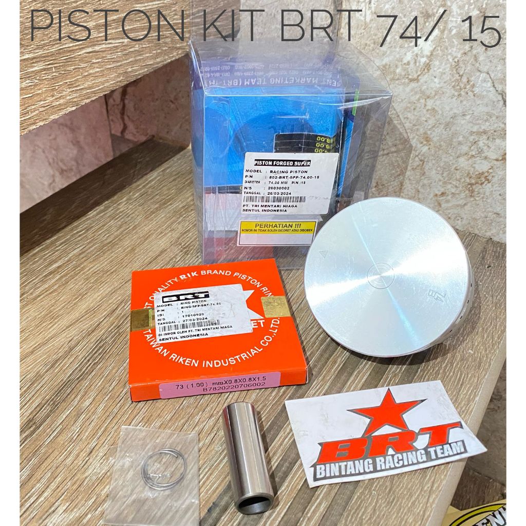 PISTON KIT SUPER FORGET BRT 74 PIN 15 _BOYRENK RACING CONCEPT