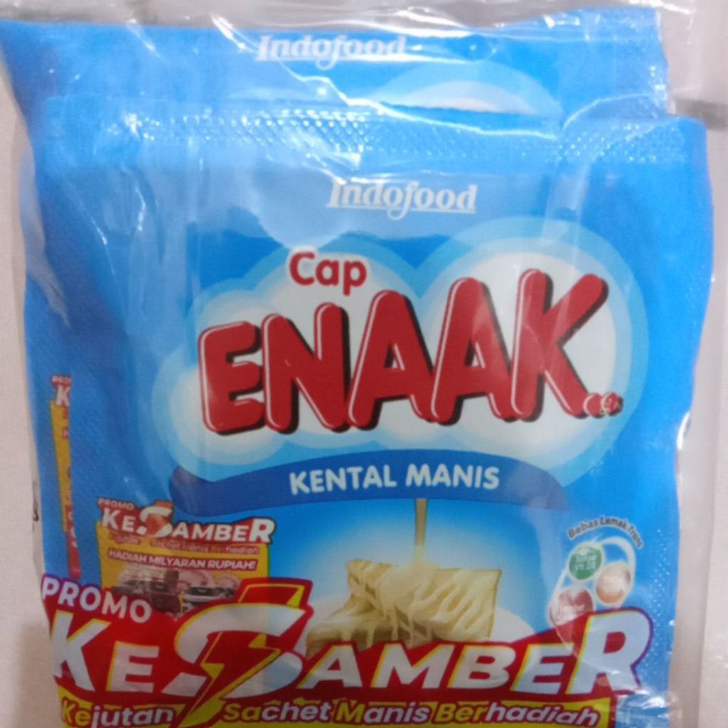 

Susu Kental Manis Cap Enaak Renteng Isi 6 Sachet 37gr