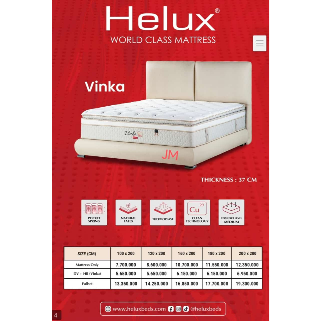 Spring Bed Helux Vinka