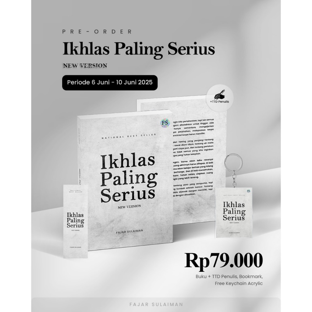 AG - BUKU SABAR PALING DALAM &  IKHLAS PALING SERIUS