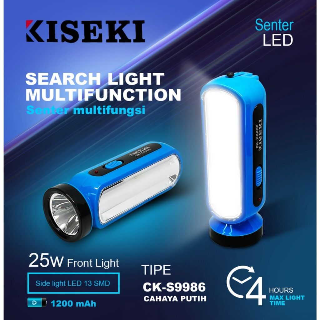 Kiseki Senter CK-S9986 Senter Emergency 25Watt Rechargeble Led Light Super Bright