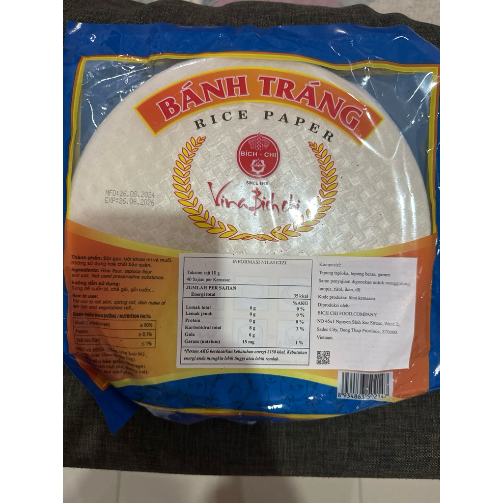 

Banh Trang Rice Paper Vina Bich Chi