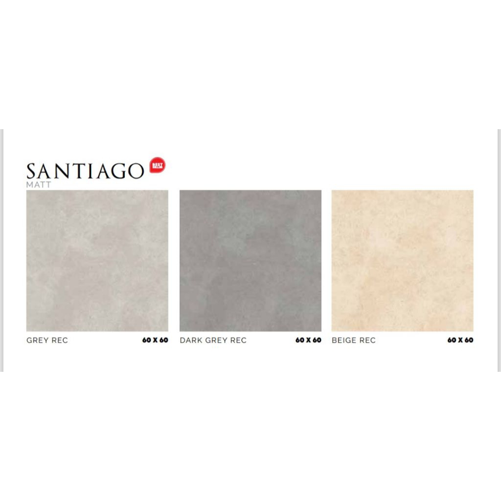 KERAMIK MERK PLATINUM TIPE SANTIAGO GREY, DRAK GREY, CREAM UKURAN 60X60 RECTIFIED CUTTING WARNA ABU,