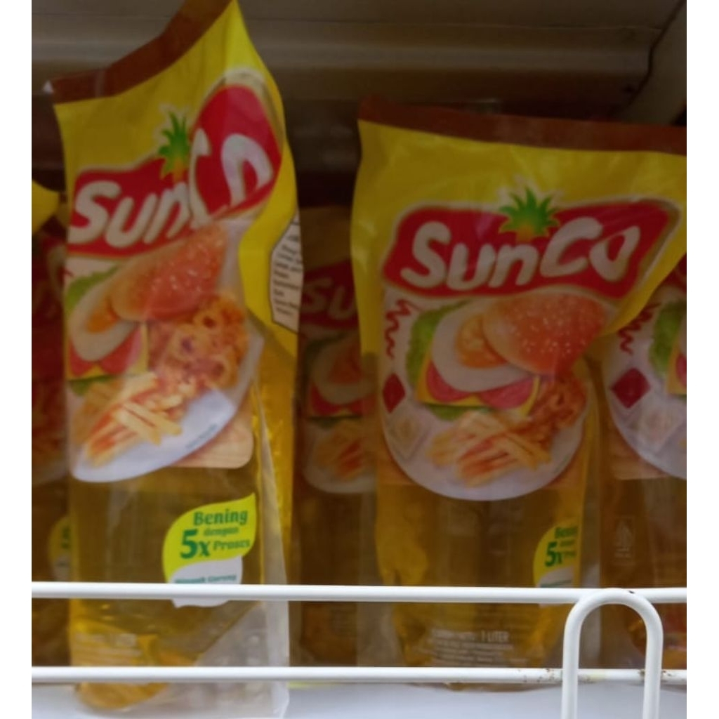 

Minyak goreng SUNCO kemasan reffil 1 liter