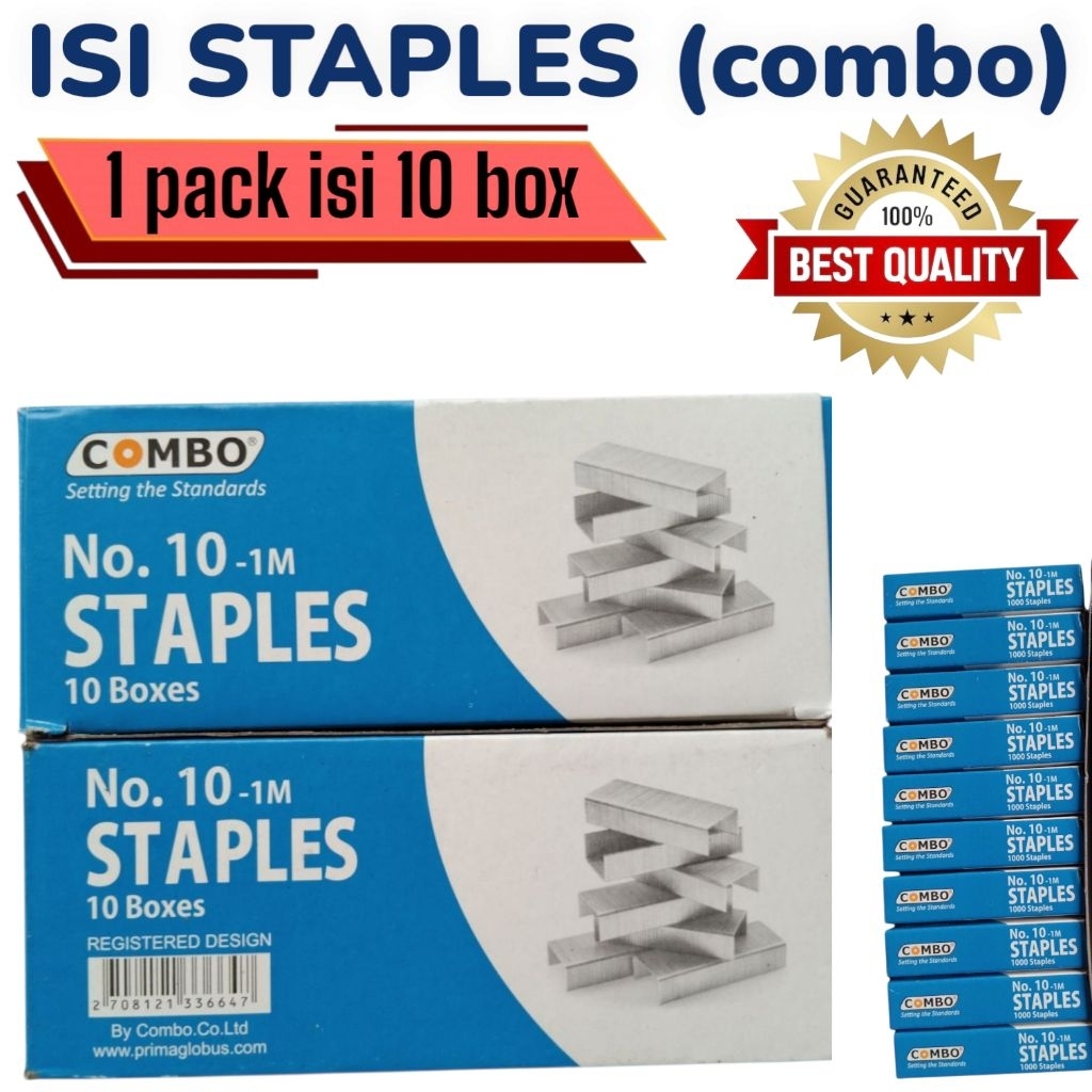 

ISI STAPLES COMBO NO.10 (1 Pack isi 10 Box Kecil)