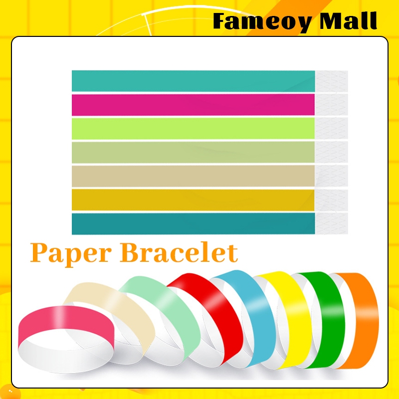 Gelang Tiket 100pcs Gelang Event Anti Air Tiket Event PVC Gelang Wahana Entry Event