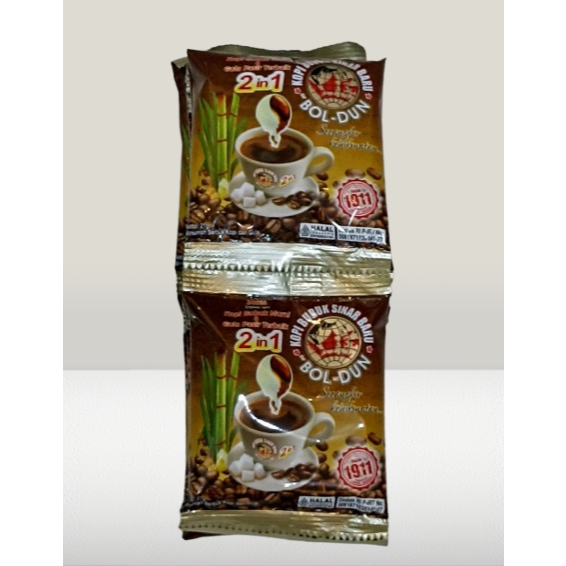 

Kopi Sachet Sinar Baru Cap Bola Dunia 2 in 1 Kopi Plus Gula Renceng